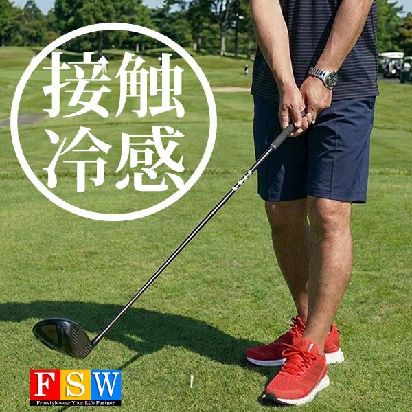 接触冷感 ゴルフウエア メンズ ハーフパンツ ゴルフパンツ 軽量