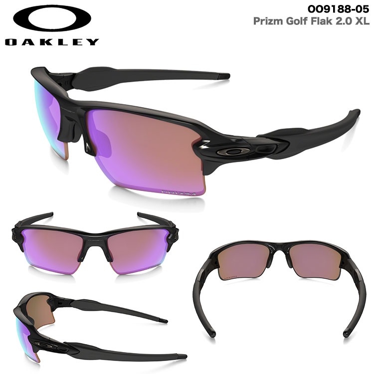 オークリー Flak 2.0 XL OO9188-05［サングラス］ Flak® 2.0 XL Prizm Black Lenses, Matte Black Frame