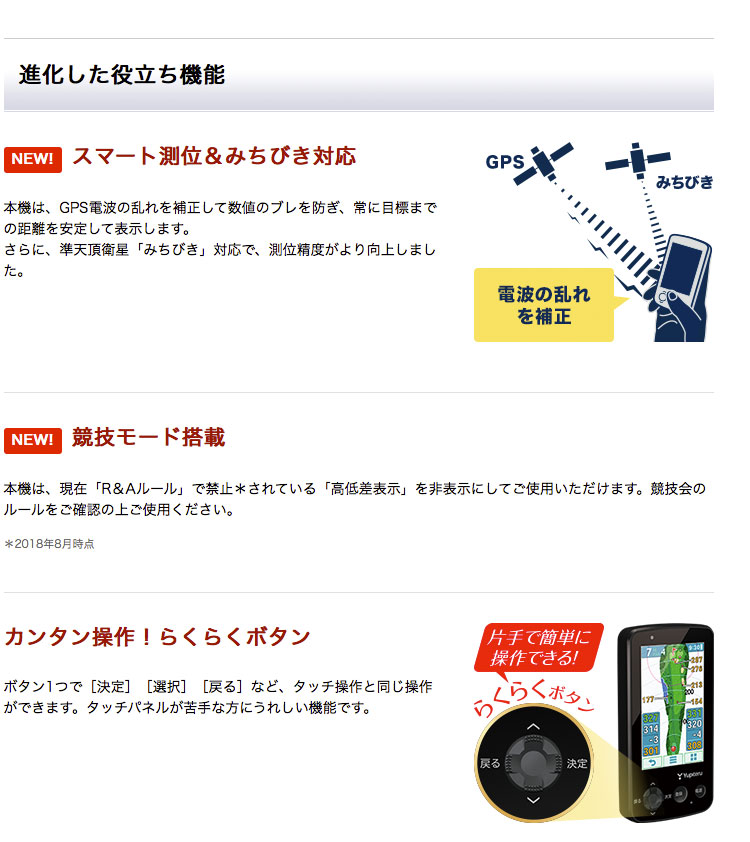 ユピテル Yupiteru ゴルフナビ YGN6200 簡単ナビシリーズ 制覇