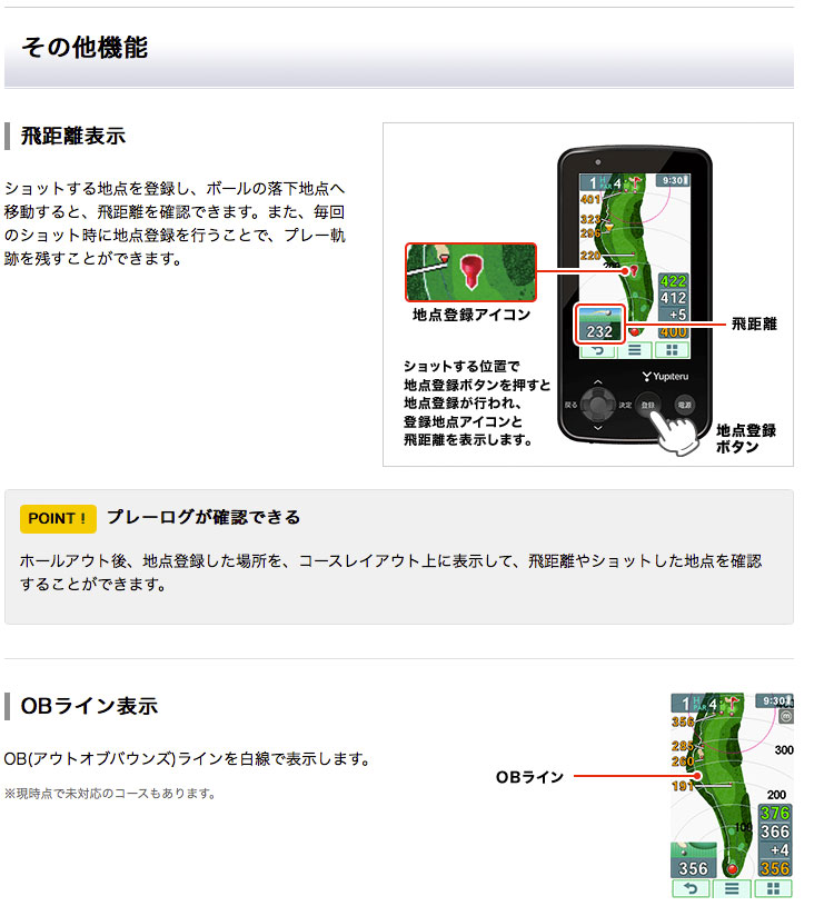 ユピテル（yupiteru） ゴルフナビ YGN6200 簡単ナビシリーズ 制覇