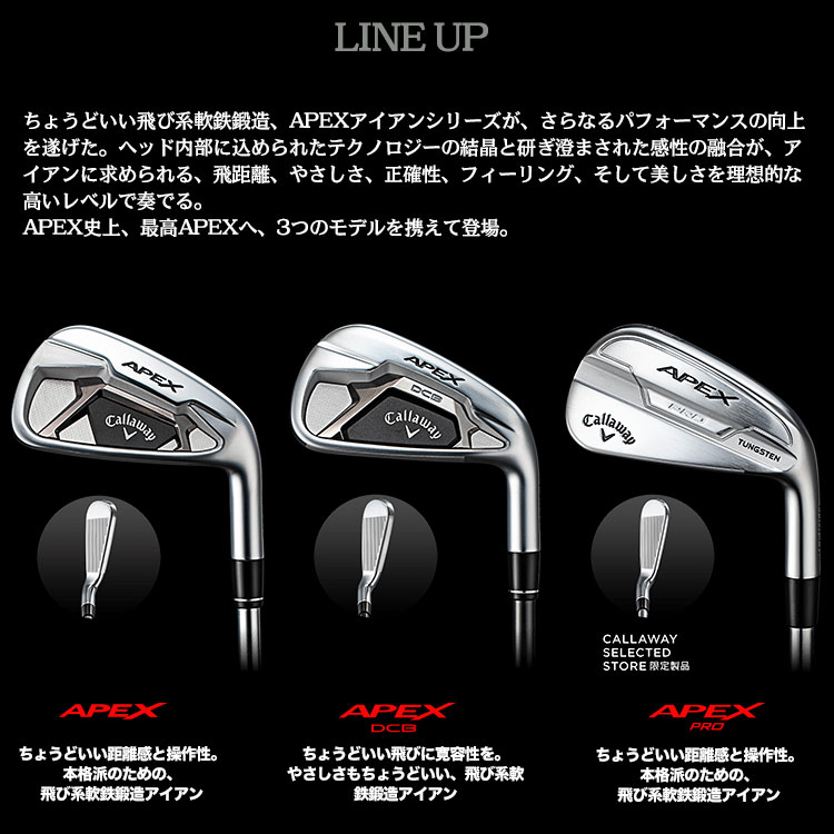 Callaway キャロウェイ APEX アイアンセット 6本(5I-PW) N.S.PRO Callaway キャロウェイ APEX アイアンセット 6本(5I-PW) N.S.PRO