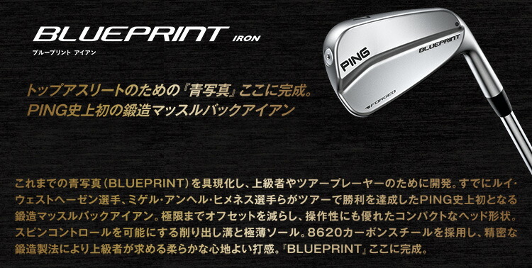 PING BLUEPRINT アイアン 6本組(5I-PW) N.S.PRO MODUS3 TOUR 120