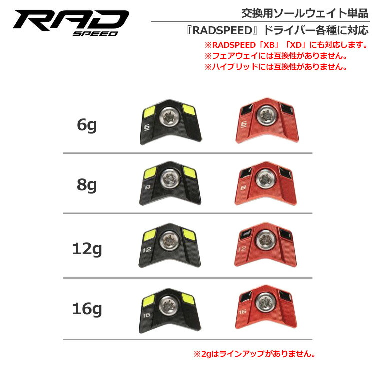 コブラ 2021 RADSPEED 各種ドライバー専用 交換ウェイト (6g,8g,12g,16g) USA直輸入品  :101202700005:JYPERS(ジーパーズ) - 通販 - Yahoo!ショッピング