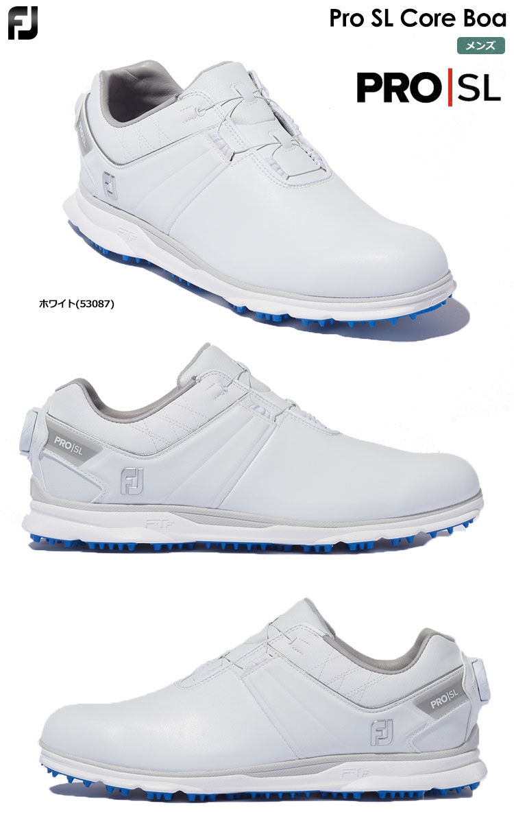 フットジョイ スパイクレスシューズ Pro SL Core Boa プロ/エスエル コア BOA 53087 ホワイト ゴルフシューズ FOOTJOY  2022年モデル 日本正規品 : 201301110631 : JYPERS(ジーパーズ) - 通販 - Yahoo!ショッピング