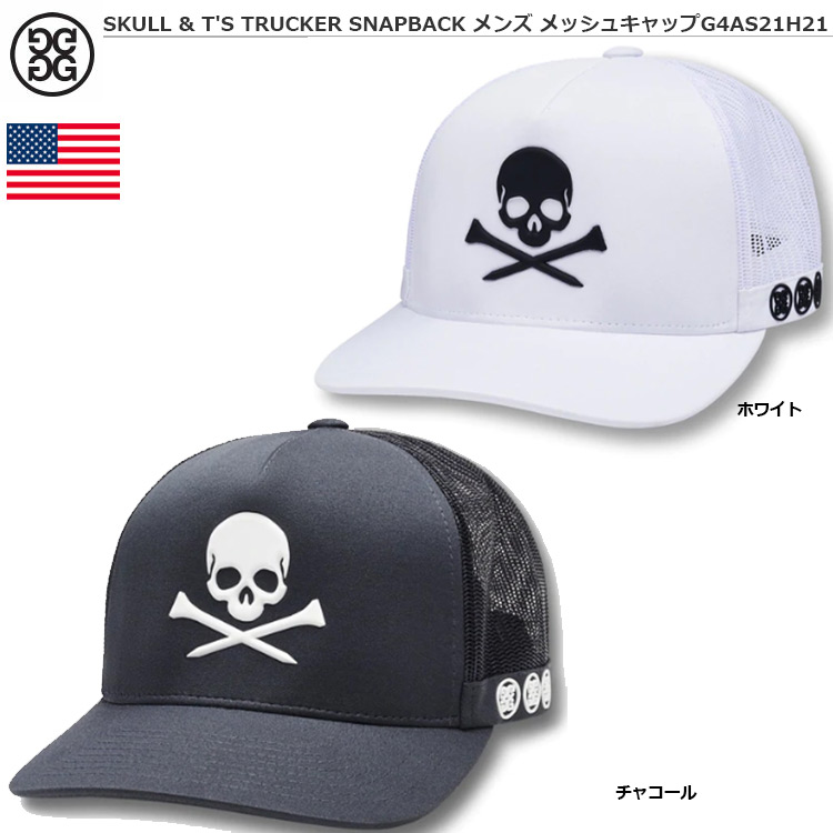 G/FORE ジーフォア SKULL & T'S TRUCKER SNAPBACK メンズ スナップ