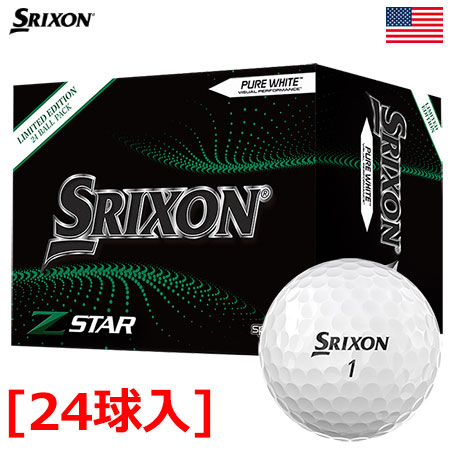 スリクソン Z-STAR LIMITED EDITION 24 BALL PACK 2021 3ピース ウレタンカバー ゴルフボール 24球入 USA直輸入品