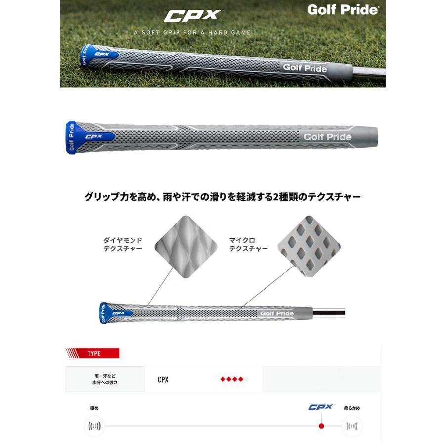 ゴルフプライド CPX スタンダード グリップ バックラインなし M60R Golf Pride 日本正規品｜jypers｜02