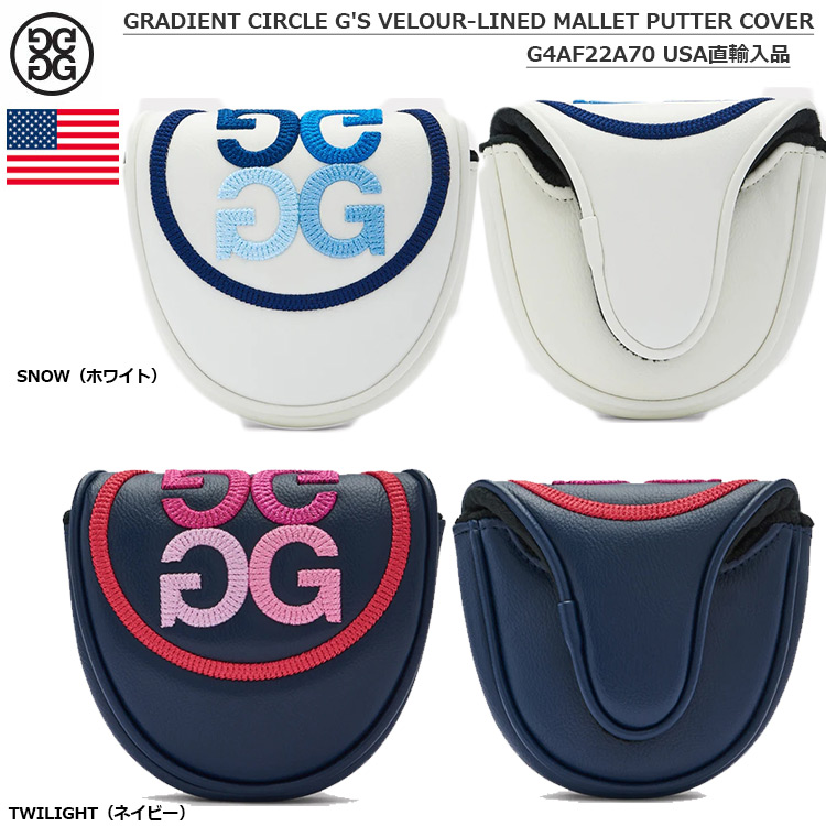 G/FORE サークルG's マレット型 パターカバー GRADIENT CIRCLE G'S VELOUR-LINED MALLET PUTTER COVER G4AF22A70 USA直輸入品｜jypers｜02