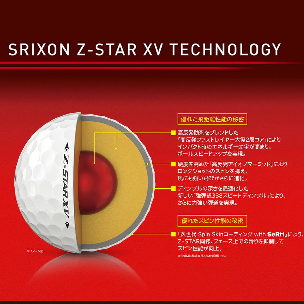 クリアランスsale!期間限定!スリクソン 2022 Z-STAR 4ピース XV DIVIDE USA直輸入品 ホワイト×イエロー BALLS  ゴルフボール ウレタンカバー Zスター GOLF ゴルフボール