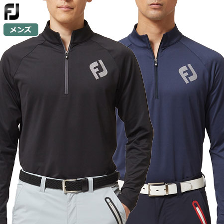 フットジョイ FUELハーフジップ蓄熱長袖シャツ FJ-F22-S14 メンズ FOOTJOY 2022秋冬モデル 日本正規品｜jypers