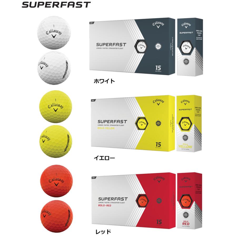 キャロウェイ Superfast 15-Pack ゴルフボール 12+3(全15球) 2022年モデル お買得パッケージ USA直輸入品｜jypers｜02