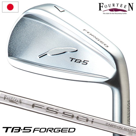 フォーティーン TB-5 FORGED アイアンセット 5本組 6I-PW FS-90i スチールシャフト 軟鉄鍛造 2023年モデル 日本正規品