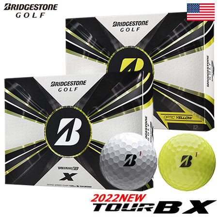 ブリヂストンゴルフ 2022 TOUR B X ゴルフボール 2022年モデル 1ダース（全12球） デシャンボー使用 ツアーB X USA直輸入品【上半期SALE】