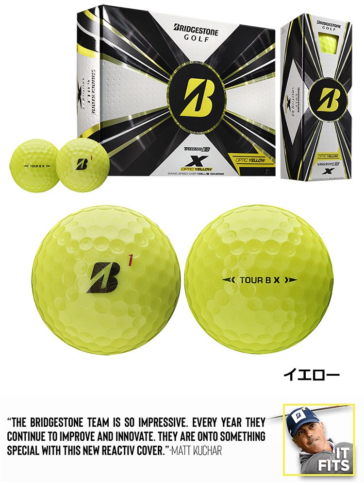 ブリヂストンゴルフ 2022 TOUR B X ゴルフボール 2022年モデル 1ダース（全12球） デシャンボー使用 ツアーB X  USA直輸入品【上半期SALE】