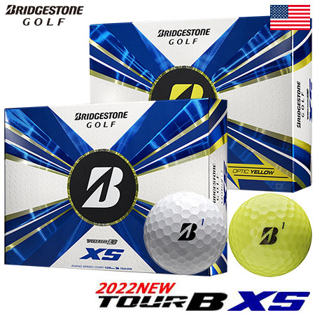 ブリヂストンゴルフ 2022 TOUR B XS ゴルフボール 2022年モデル 1ダース（全12球） タイガー使用 ツアーB XS USA直輸入品【上半期SALE】｜jypers