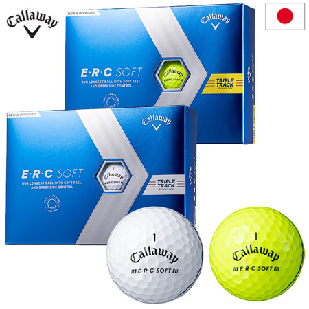 キャロウェイ 2023 E・R・C SOFT ゴルフボール 3ピース ERCソフト 日本正規品｜jypers