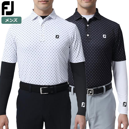 フットジョイ フラワーアイコンプリント 半袖シャツ &ベースレイヤー FJ-S23-S09 メンズ FOOTJOY 2023春夏モデル 日本正規品