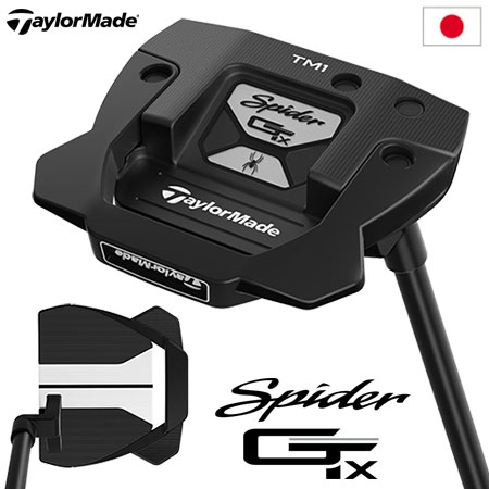 テーラーメイド スパイダーGT X ブラック トラスヒール パター TM1 メンズ 右用 33,34インチ TaylorMade 日本正規品  2023年モデル