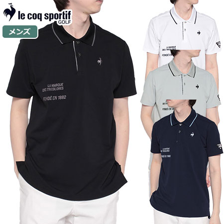 ルコック ベーシック半袖ポロシャツ QGMVJA03 メンズ le coq sportif GOLF 2023春夏モデル 日本正規品｜jypers