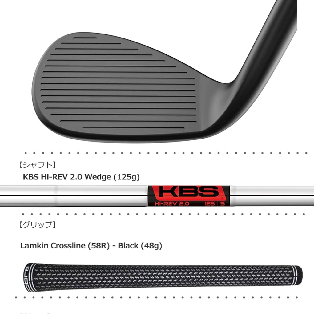 COBRA GOLF コブラゴルフ SNAKEBITE 2023 スネークバイト ブラック ウェッジ メンズ 右用 KBS Hi-REV 2.0  SNAKEBITE Black Wedge USA直輸入品【上半期SALE】