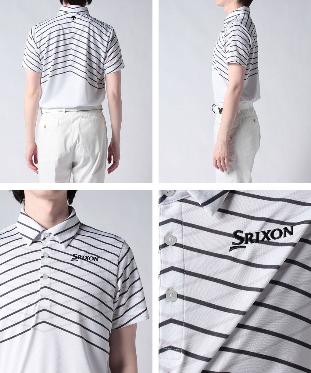 スリクソン クロスラインパネルプリントシャツ RGMVJA23 メンズ SRIXON 2023春夏モデル 日本正規品｜jypers｜03
