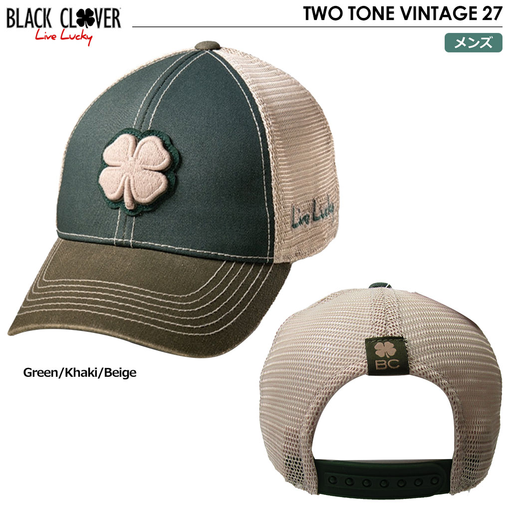 Black Clover ブラッククローバー TWO TONE VINTAGE 27 キャップ