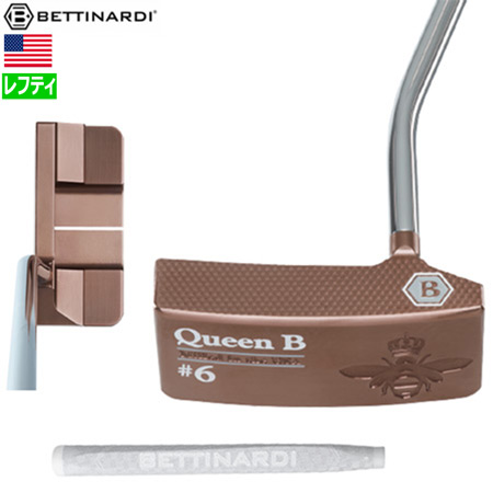 ベティナルディ 2023 QUEEN B 6 パター メンズ 左用 レフティ キャラメルカッパーPVD BETTINARDI クイーンB6 USA直輸入品