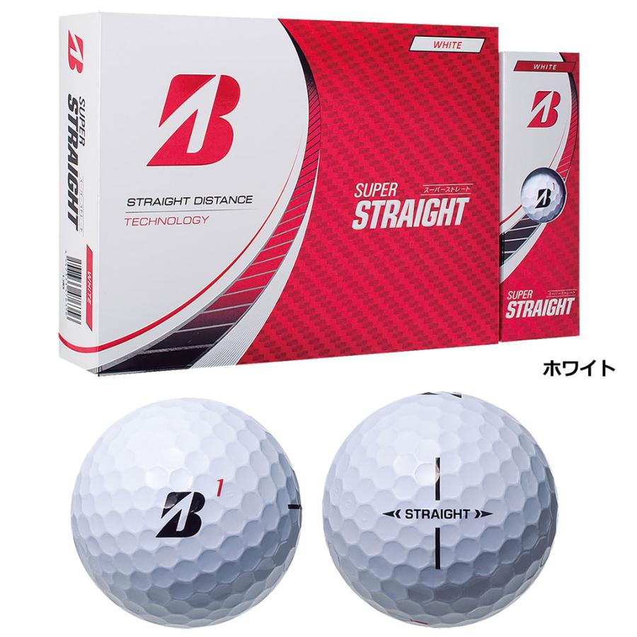 ブリヂストンゴルフ SUPER STRAIGHT ゴルフボール 1ダース（全12球）BRIDGESTONE GOLF 2023年モデル 日本正規品｜jypers｜02