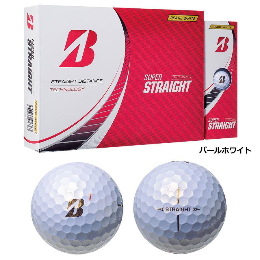 ブリヂストンゴルフ SUPER STRAIGHT ゴルフボール 1ダース（全12球）BRIDGESTONE GOLF 2023年モデル 日本正規品｜jypers｜03