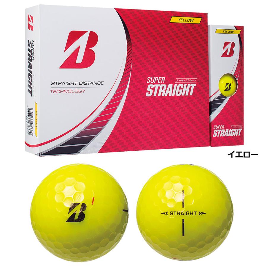 ブリヂストンゴルフ SUPER STRAIGHT ゴルフボール 1ダース（全12球）BRIDGESTONE GOLF 2023年モデル 日本正規品｜jypers｜04
