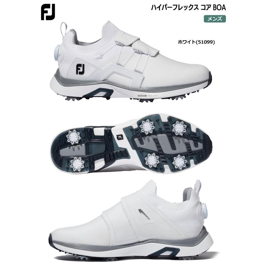 フットジョイ FJ ハイパーフレックス コア BOA 51099 メンズ ゴルフシューズ スパイクシューズ FOOTJOY 2023年モデル 日本正規品｜jypers｜02