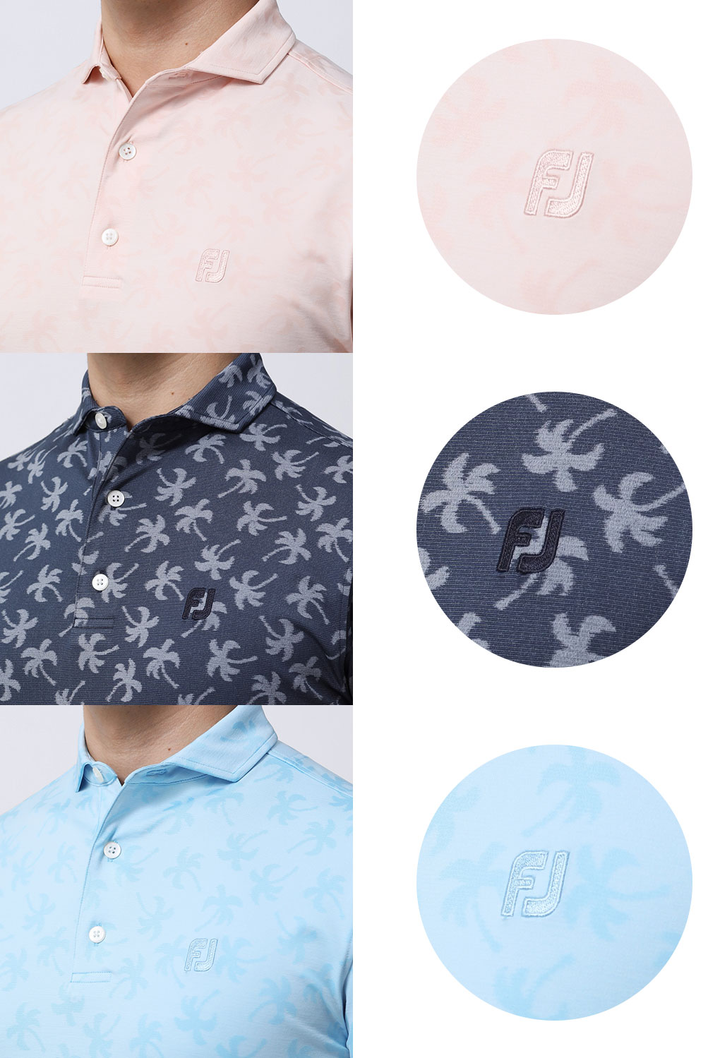 FootJoy（フットジョイ） パームツリージャカード 半袖シャツ FJ-S23 