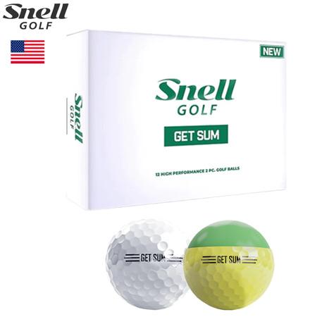 スネルゴルフ 2023 GET SUM ゴルフボール 1ダース(12球入り) Snell Golf ゲッサム USA直輸入品｜jypers