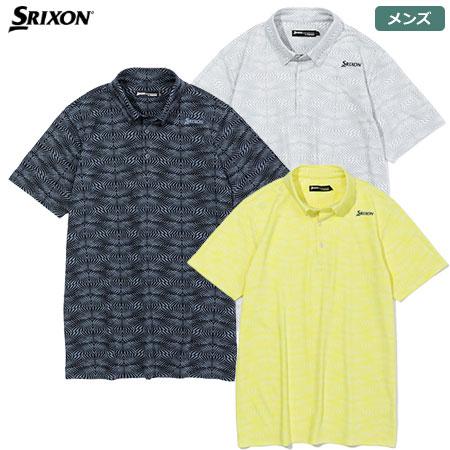 スリクソン リーフ総柄ダブルジャカードシャツ RGMVJA07 メンズ SRIXON 2023春夏モデル 日本正規品｜jypers