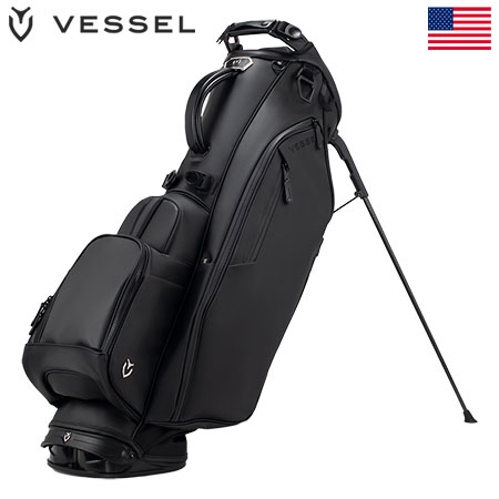 VESSEL Player IV Stand スタンドバッグ キャディバッグ 8.5型 ブラック ベゼル 2023年モデル USA直輸入品