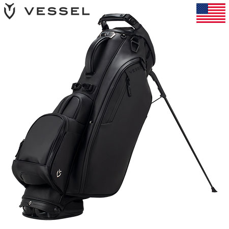 VESSEL Player IV Pro Stand スタンドバッグ キャディバッグ 9.5型 ブラック ベゼル 2023年モデル USA直輸入品