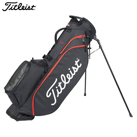 タイトリスト Players 4 スタンドバッグ 8.5型 TB23SX4A ブラック×ブラック×レッド Titleist 2023年モデル 日本正規品