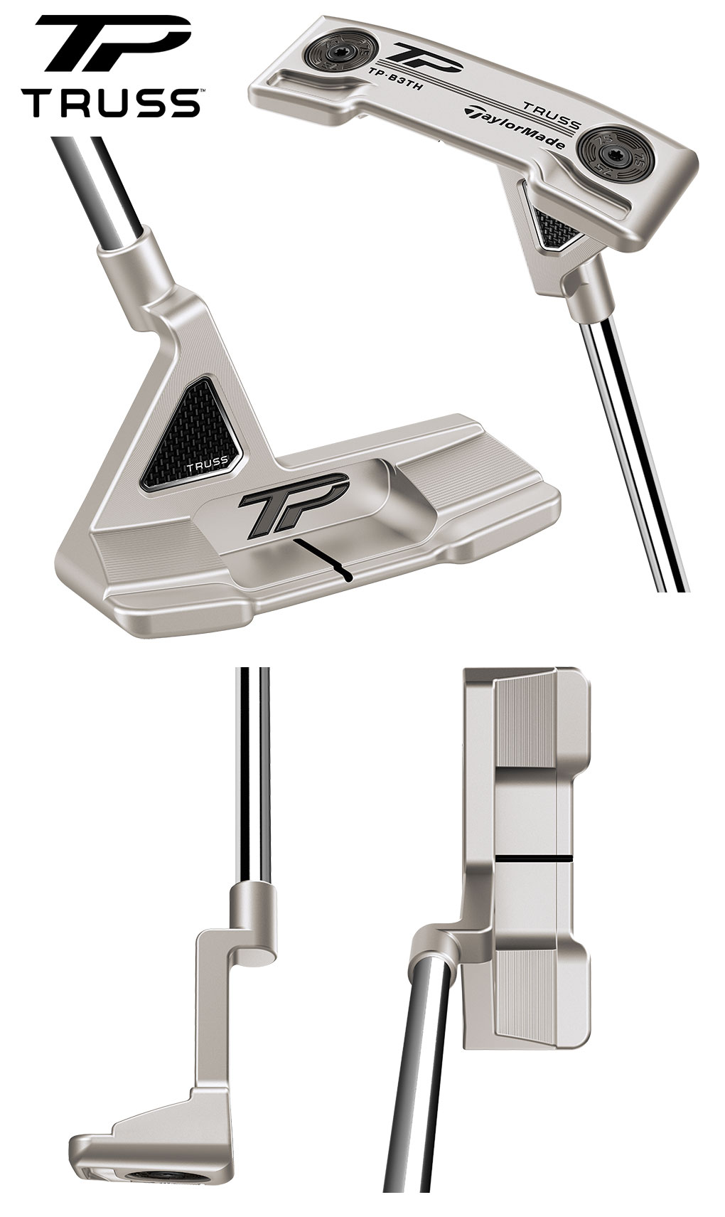 テーラーメイド TP Truss TP トラス パター B3TH トラスヒール メンズ 右用 33,34インチ TaylorMade 日本正規品  2023年モデル