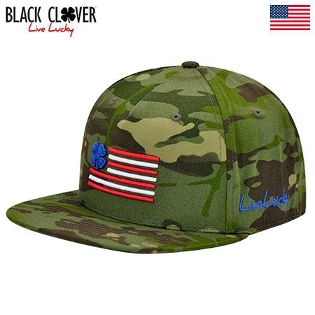 ブラッククローバー Camo Clover Nation USA 2 HAT キャップ メンズ Black Clover 2023春夏モデル USA直輸入品｜jypers