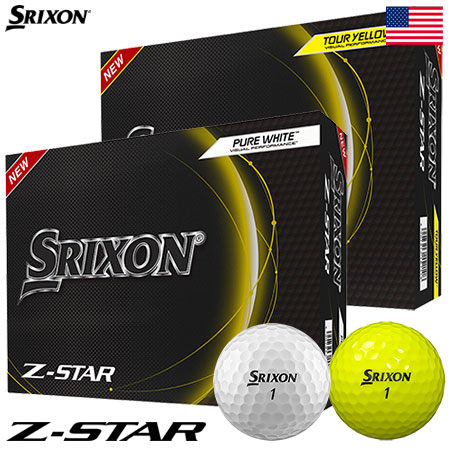 スリクソン 2023 Z-STAR 3ピース ウレタンカバー ゴルフボール 1ダース（12球入）USA直輸入品【上半期SALE】