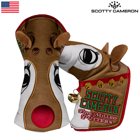 スコッティキャメロン 2022 HOLIDAY RUDOLPH - ブレード型 パターカバー 104717 ホリデー ルドルフ 赤鼻のトナカイ  Scotty Cameron USA直輸入品