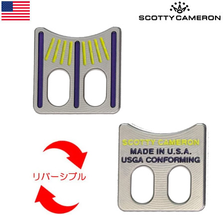 スコッティキャメロン Alignment Tool イエロー×パープル 024494 ボールマーカー Scotty Cameron USA直輸入品