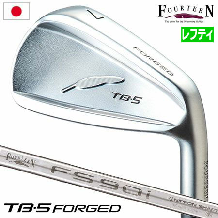 フォーティーン TB-5 FORGED アイアンセット 6本組 (6-P/PA) メンズ 左用 FS-90i スチールシャフト 軟鉄鍛造 2023年モデル 日本正規品