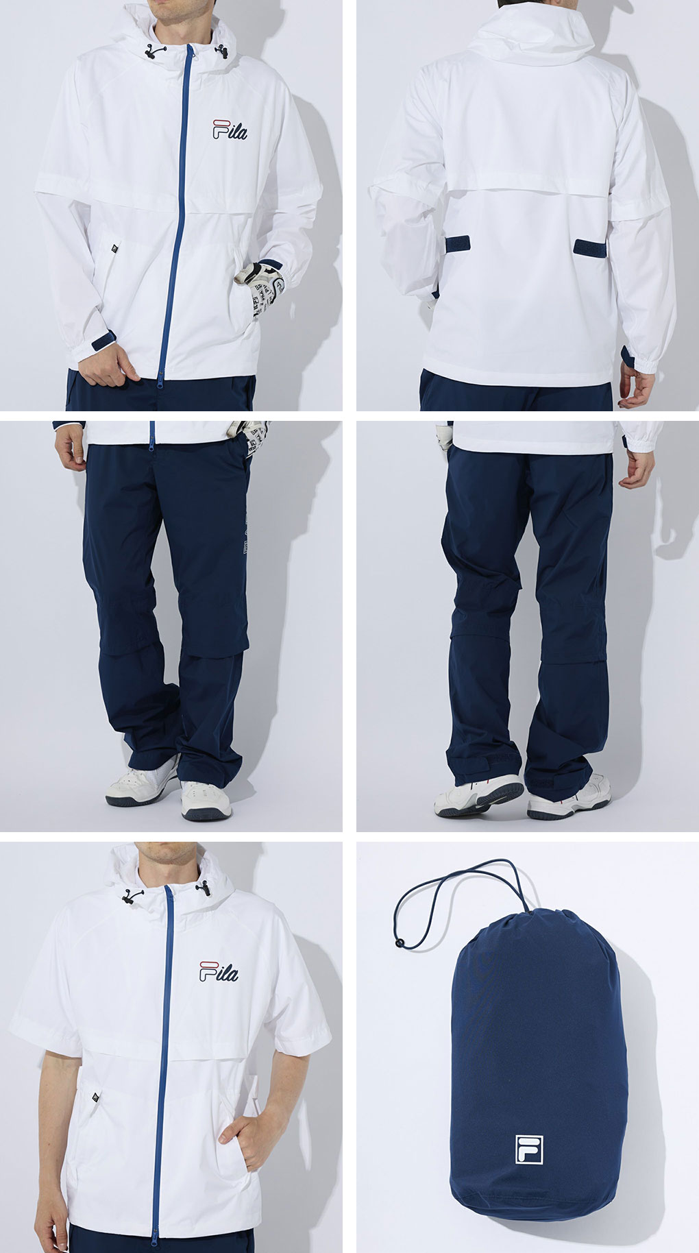【値下げ】FILA レインウェア上下セット 楽天市場】レディース レインウェア レイン上下セット FILA GOLF