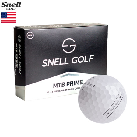 スネルゴルフ 2023 MTB PRIME ゴルフボール メンズ 3ピース ウレタンカバー Snell Golf MTBプライム USA直輸入品｜jypers