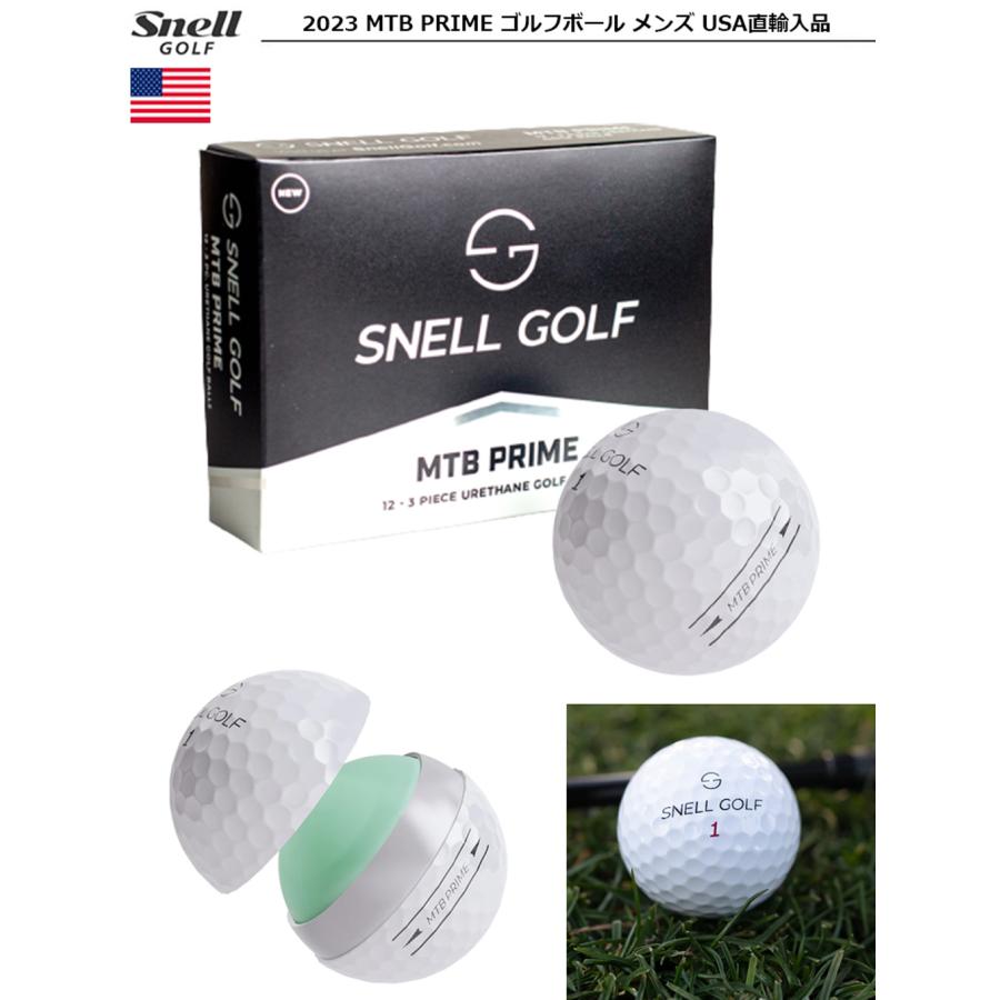 スネルゴルフ 2023 MTB PRIME ゴルフボール メンズ 3ピース ウレタンカバー Snell Golf MTBプライム USA直輸入品｜jypers｜02