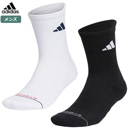 アディダス クルー丈 箱入り クッションソックス MGR80 メンズ 靴下 adidas 2023秋冬モデル 日本正規品