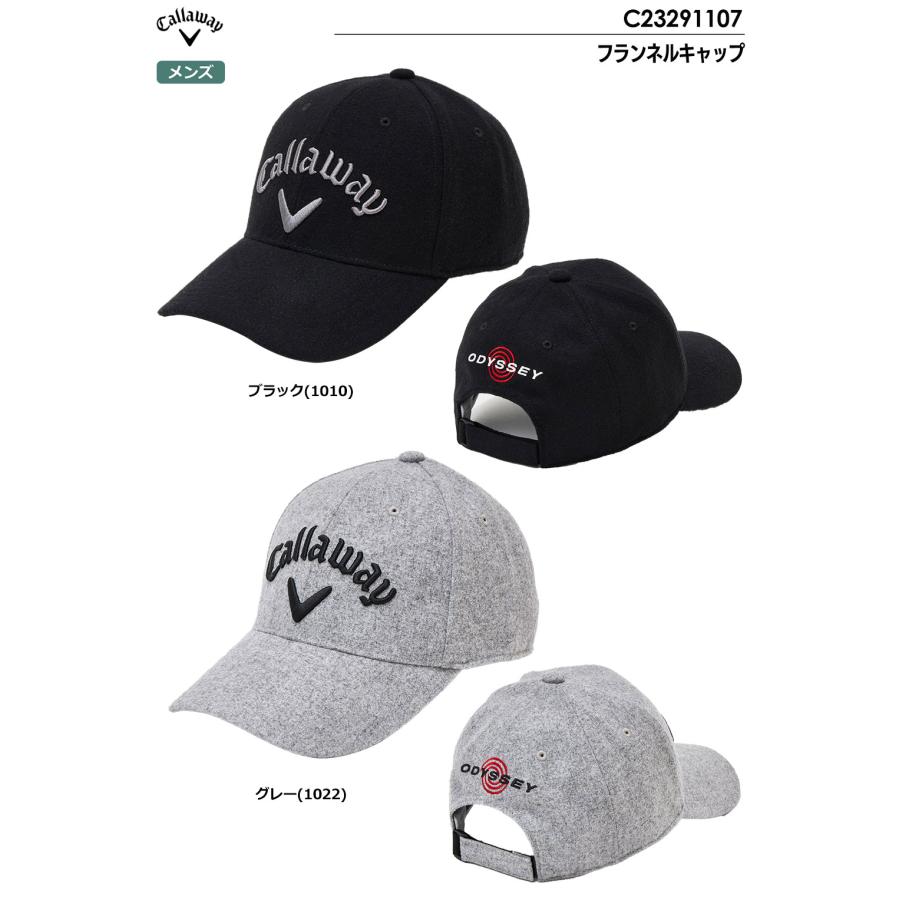 キャロウェイ フランネルキャップ C23291107 メンズ 帽子 Callaway 2023秋冬モデル 日本正規品｜jypers｜02