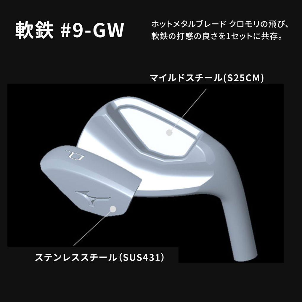MIZUNO ミズノ Mizuno Pro 245 アイアン 6本セット(No.5〜9、PW