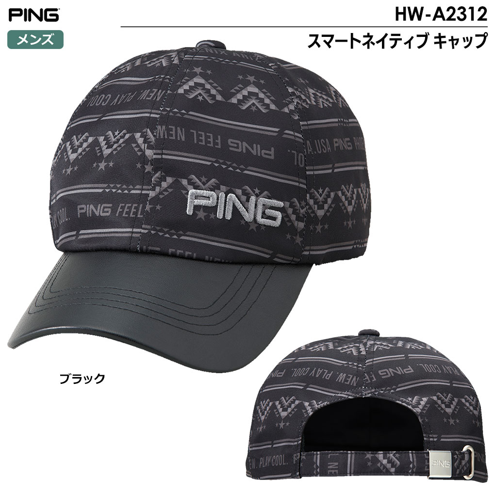 ピン HW-A2312 スマートネイティブ キャップ メンズ ゴルフ PING 2023秋冬モデル 日本正規品｜jypers｜02
